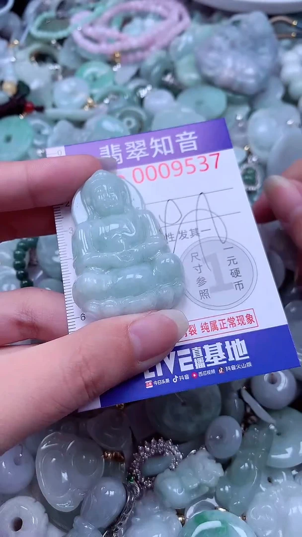 翡翠未镶嵌吊坠(不含链)9537