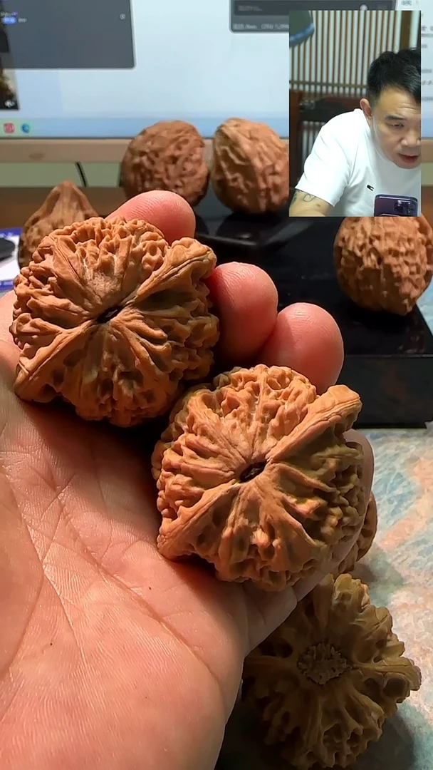 吊坠文玩核桃牛*哞珊瑚鼎43