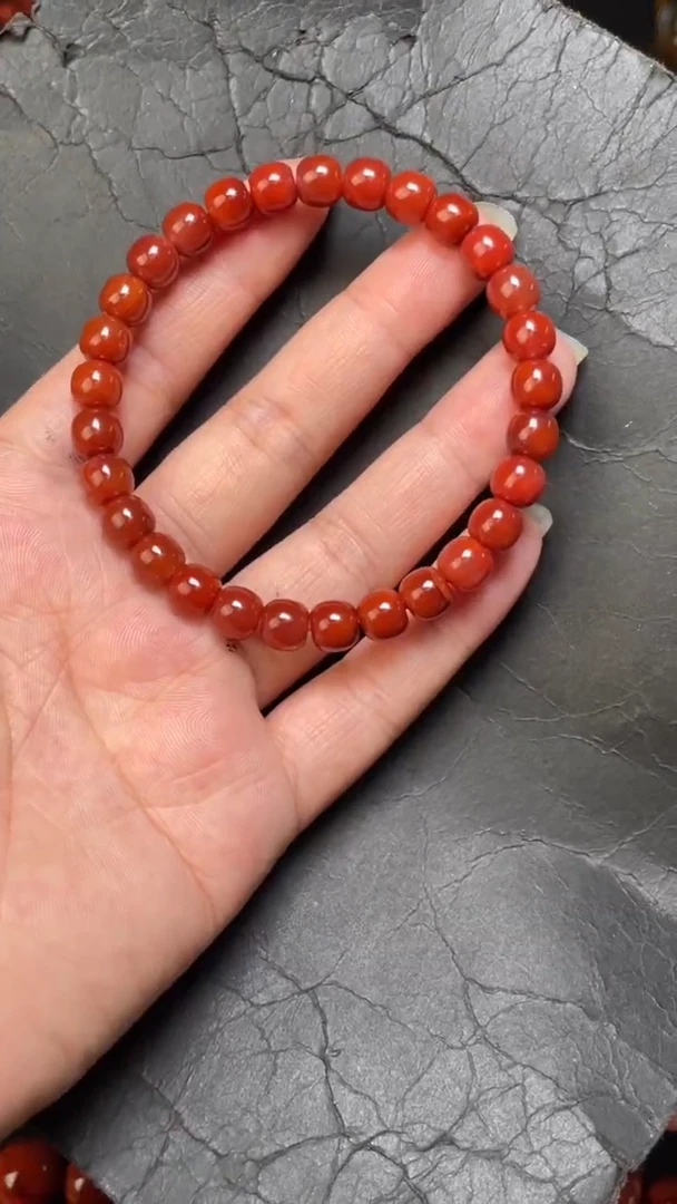 未镶嵌59南红玛瑙手串----7+
