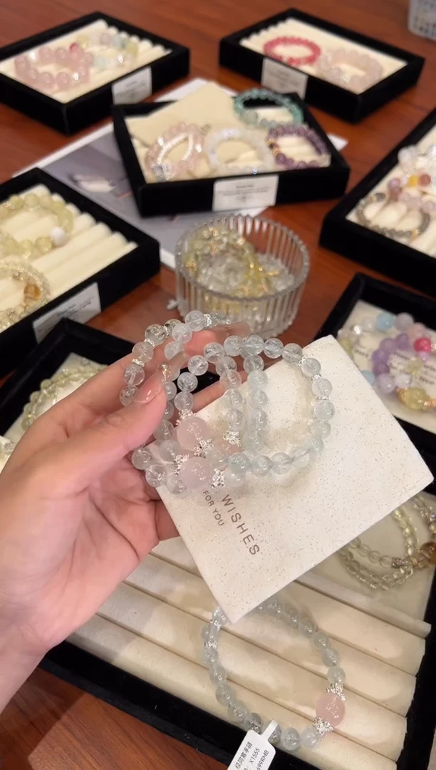 【闪购商品】水晶手链合金绿阿赛手链x1555