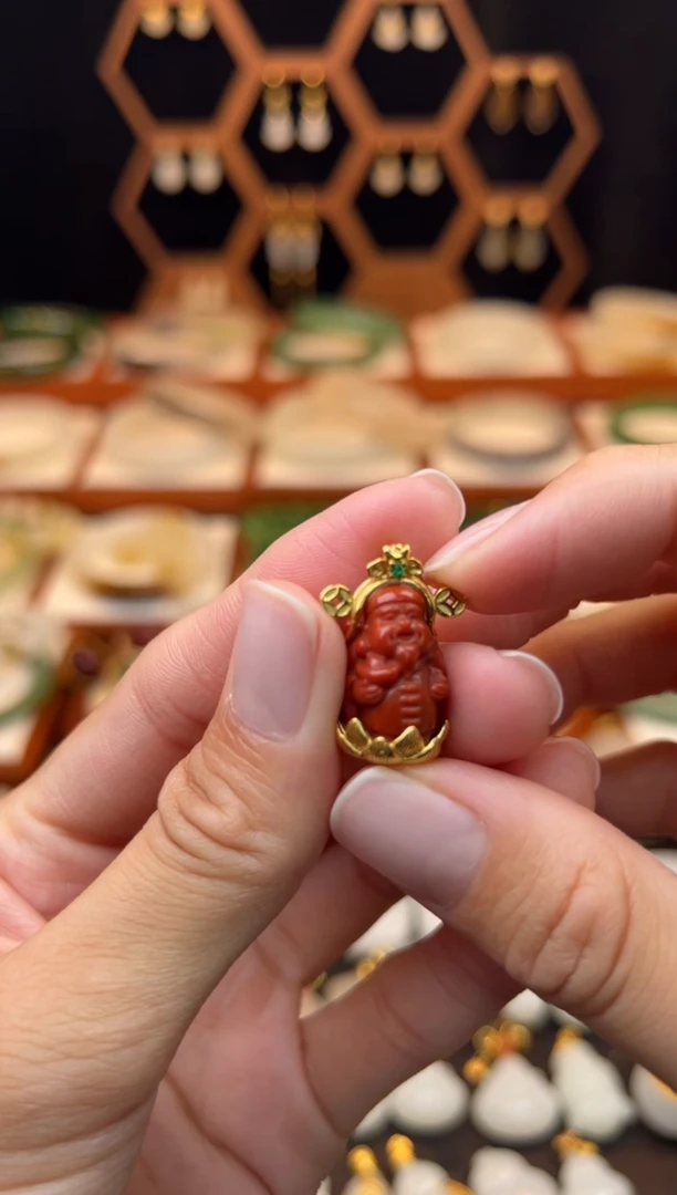 银S925镶嵌南红玛瑙挂件福利