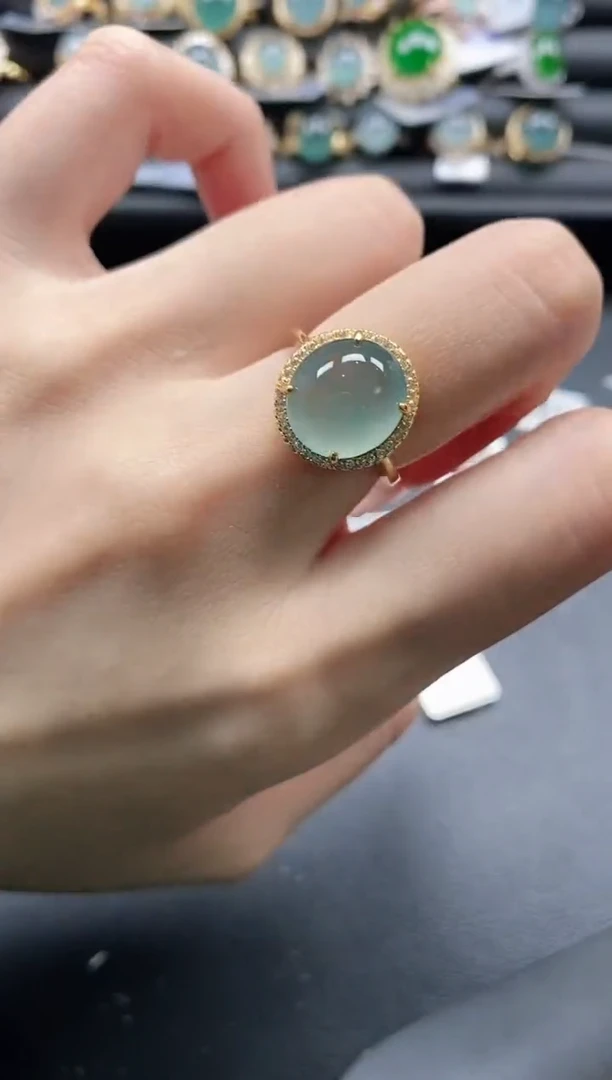 【闪购商品】翡翠戒指银S925镶嵌11111