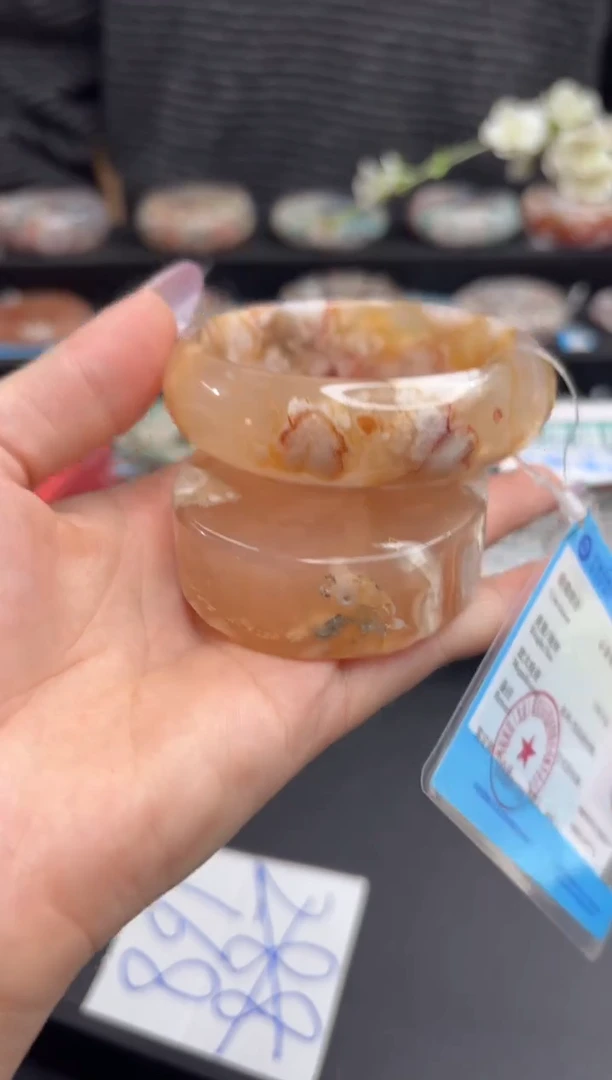 未镶嵌手镯石英质玉A442(55圈赠送镯心)