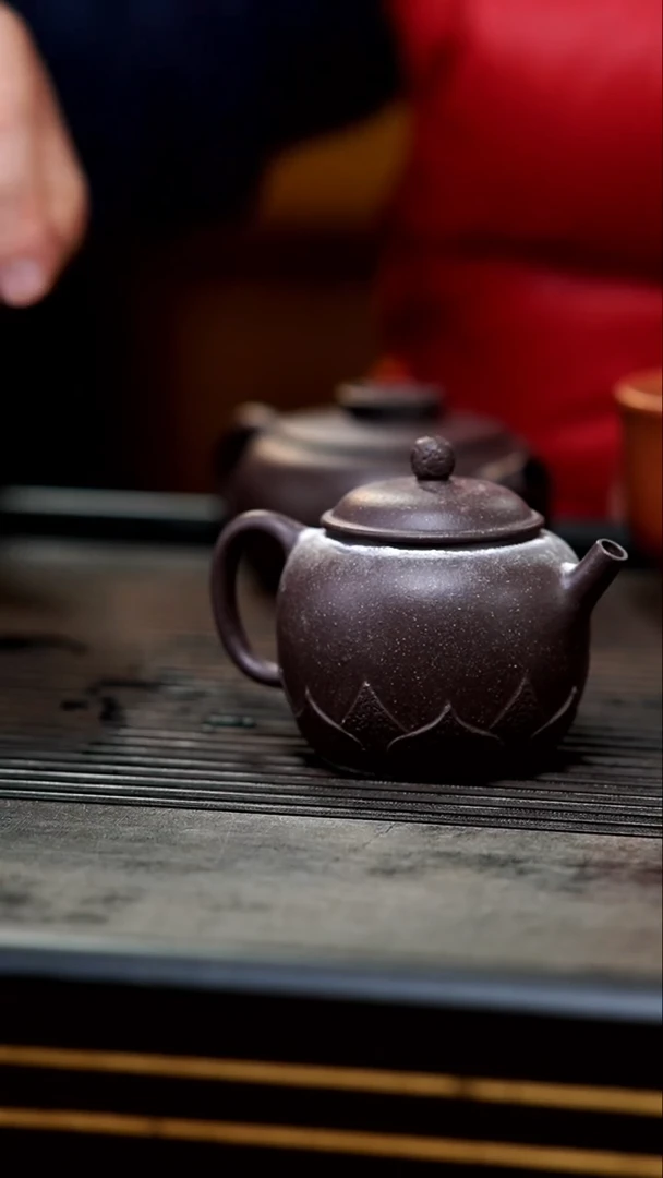 【闪购商品】紫砂茶壶07-微瑕半手天青菩提150c微微鼓泡