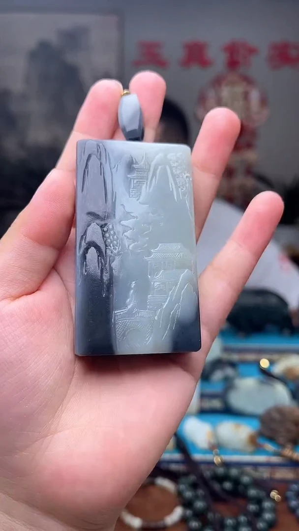 和田玉未镶嵌挂件1