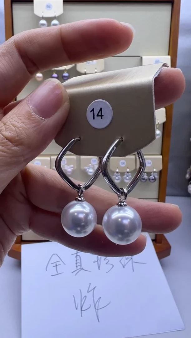 未镶嵌耳饰淡水珍珠14