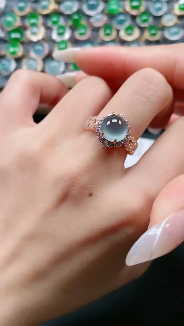 【闪购商品】翡翠戒指银S925镶嵌11111111