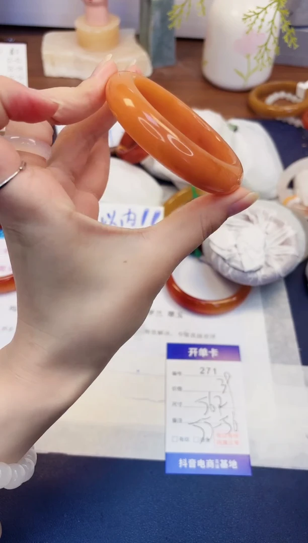 【闪购商品】石英质玉手镯未镶嵌271-财气镯-圈口56