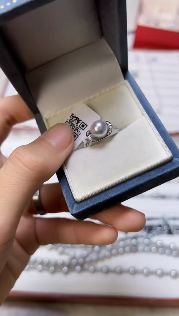 【闪购商品】海水珍珠戒指银S925镶嵌23
