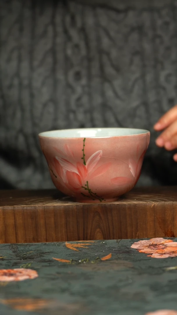 杯釉下彩手工手绘同款陶器