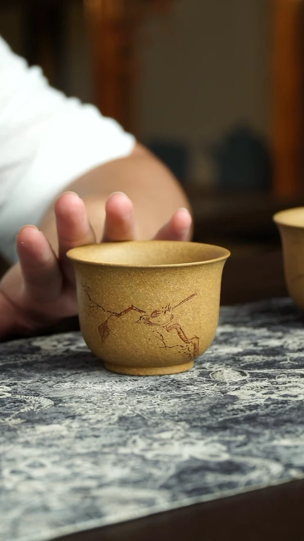 茶杯紫砂14号宜兴紫砂原矿作品
