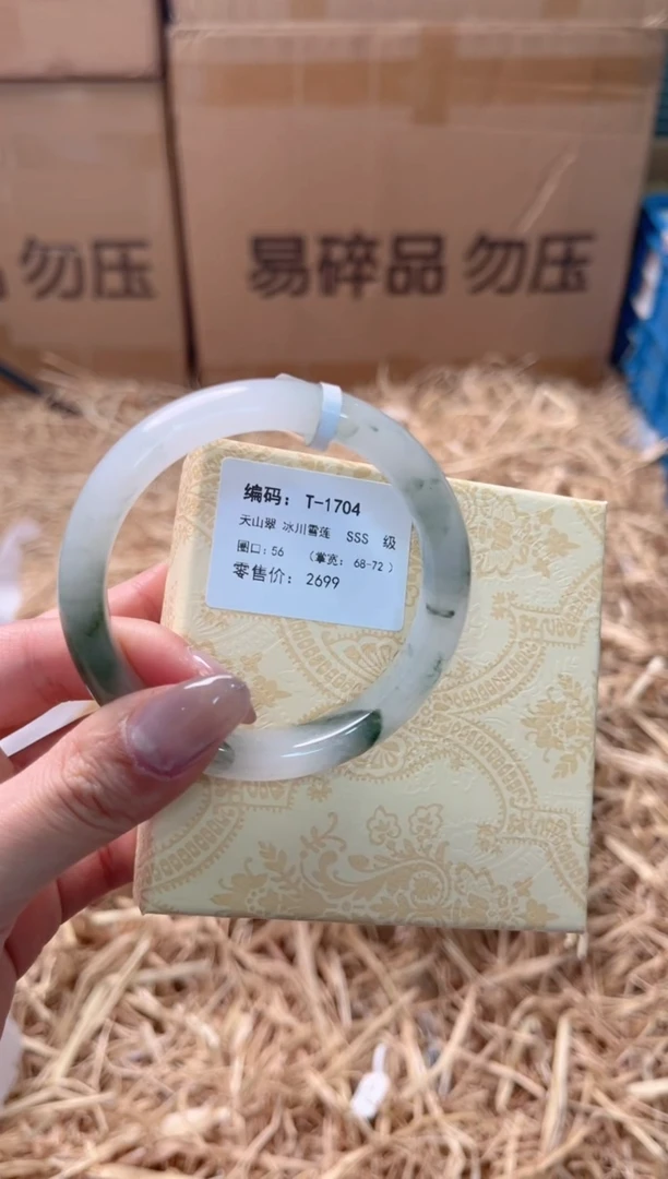 未镶嵌手镯石英质玉T-1704