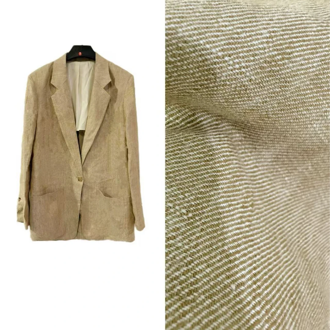 【汉麻】夏季必备老钱气质时尚百搭穿搭单品小廓形夏装外套