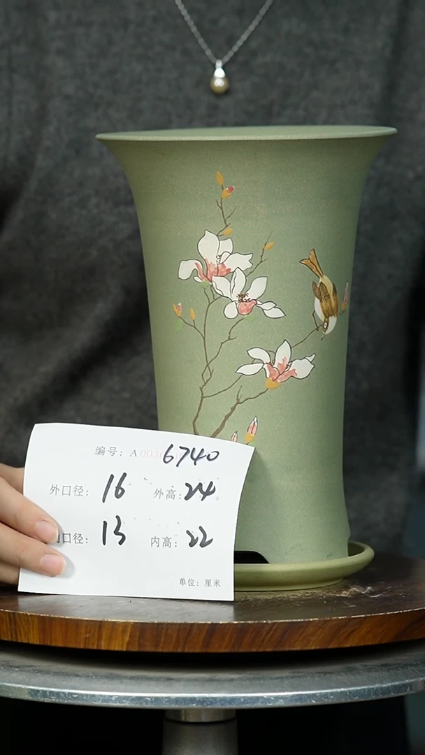 紫砂花盆6740+Z紫砂花盆紫砂