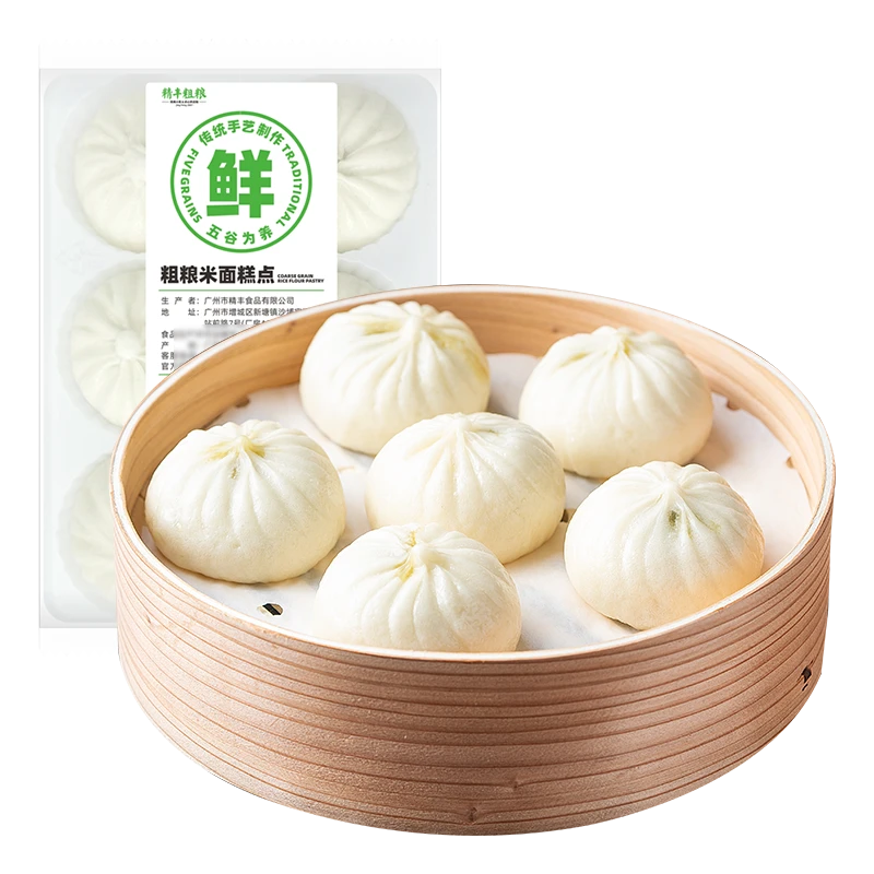 精丰粗粮益生菌酸菜小笼包180g（6个装）