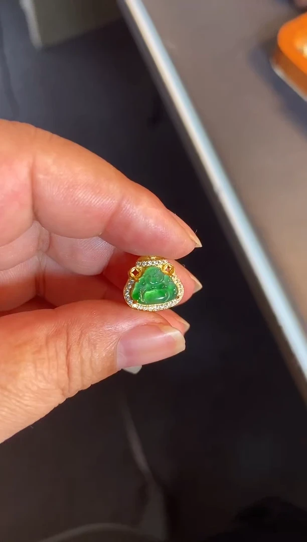 吊坠(不含链)银S925镶嵌翡翠1