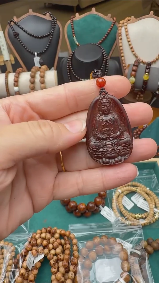 吊坠小叶紫檀小叶紫檀观音牌