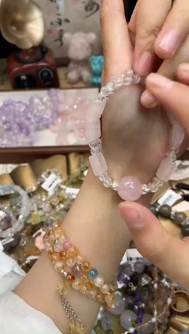 水晶手链未镶嵌3855手串