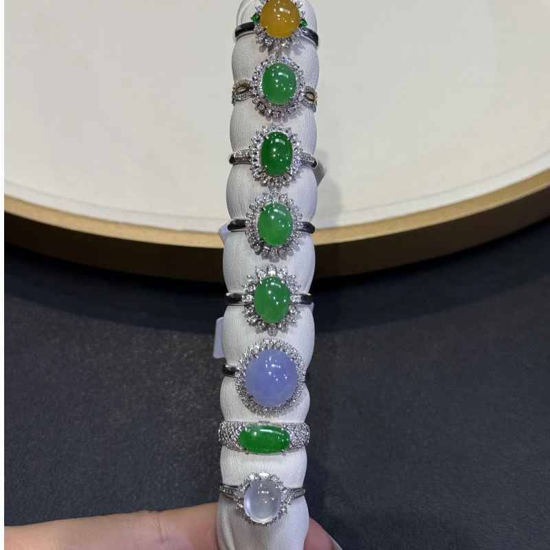 翡翠戒指1件-18K金-多样性发货只发一件-AN32-JC｜CXQ21