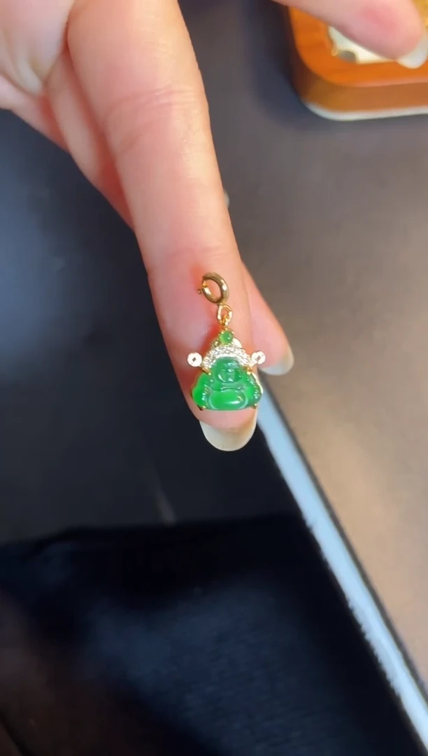 吊坠(不含链)银S925镶嵌翡翠1