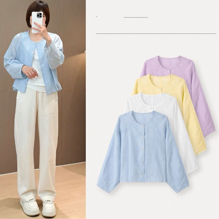 爆款夏季设计感天丝衬衫女2025新款时尚超好看减龄防晒衣外搭小衫