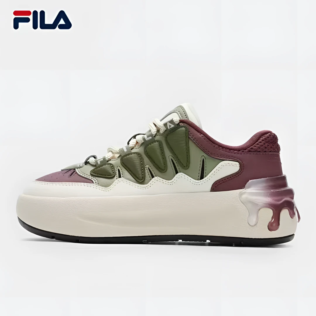 FILA/斐乐女鞋摩登板鞋时尚运动休闲风厚底增高萝卜鞋F12W431212