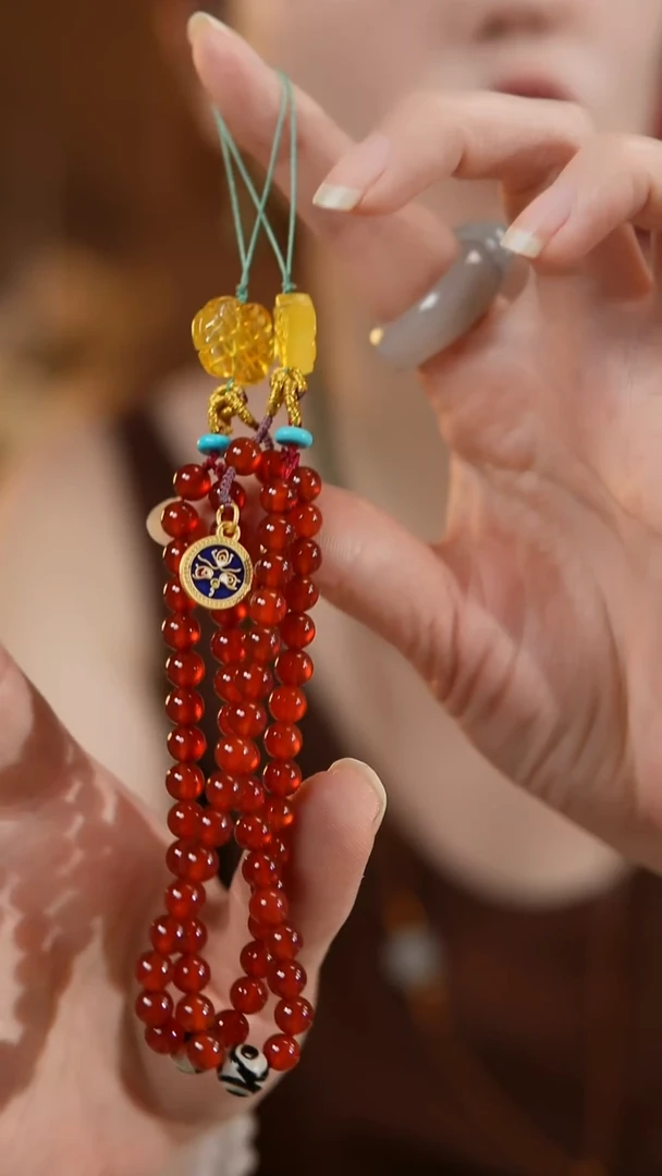 玛瑙/玉髓手链合金手机链