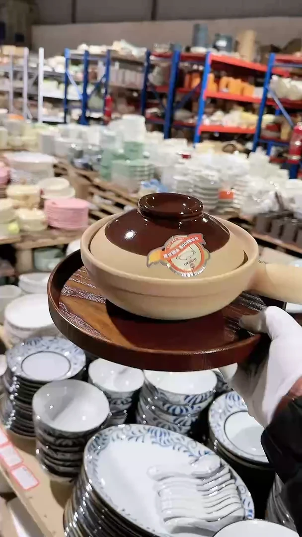 【闪购商品】瓷片手柄砂锅微瑕 凑满20元包邮