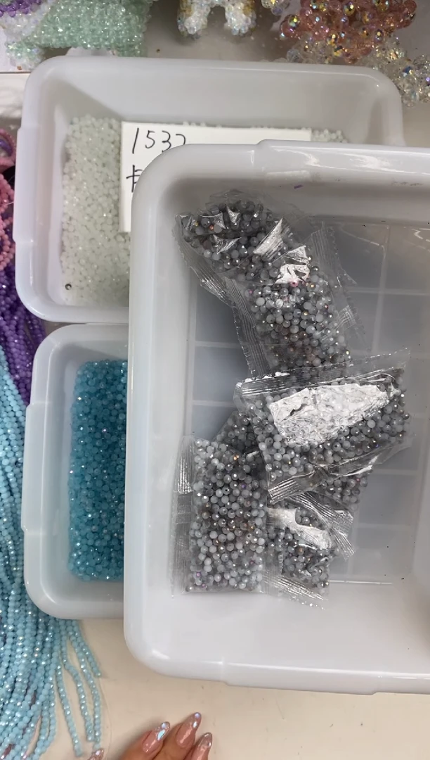 玻璃1570卡4水晶定制高温色500颗灰玉色
