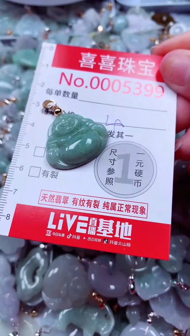吊坠(不含链)未镶嵌翡翠5399