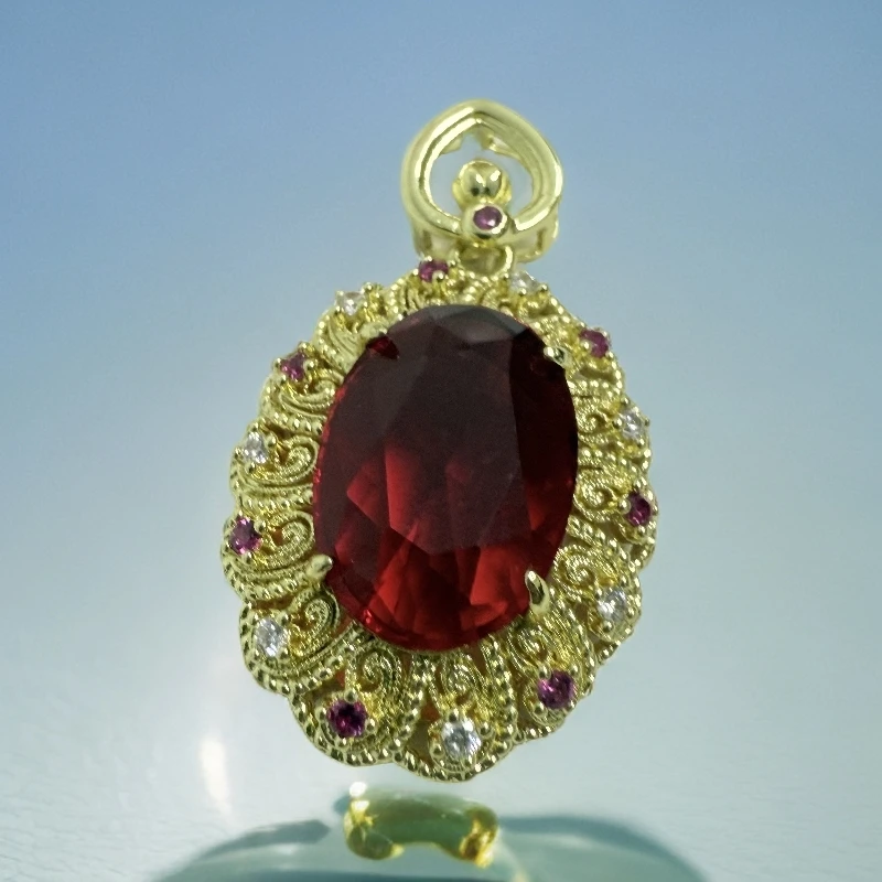 红吊坠椭圆花边款—————高货