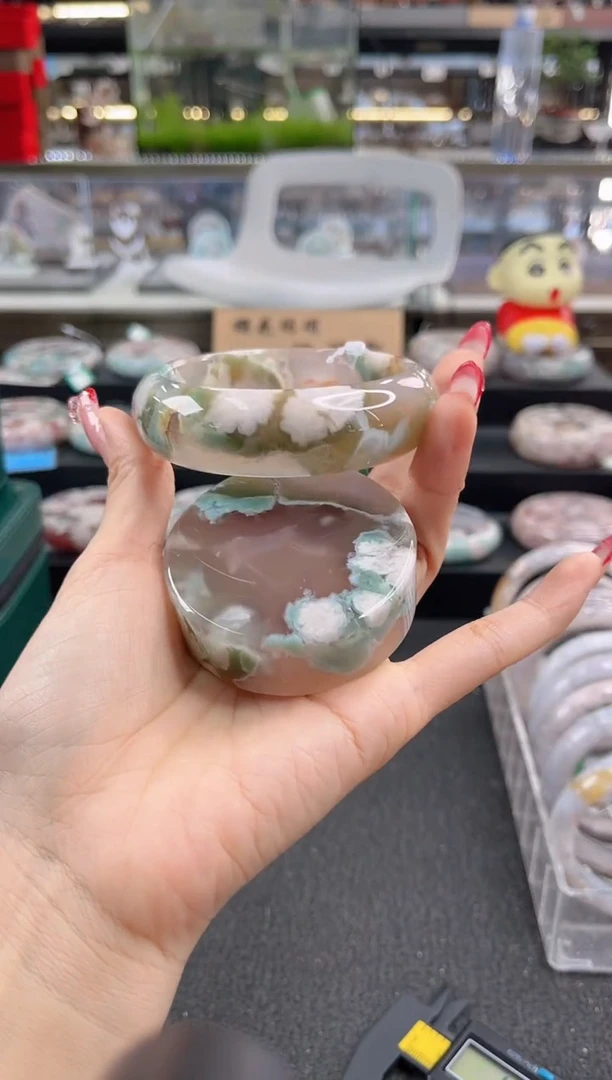 未镶嵌手镯石英质玉瑾圈口（赠品镯心）