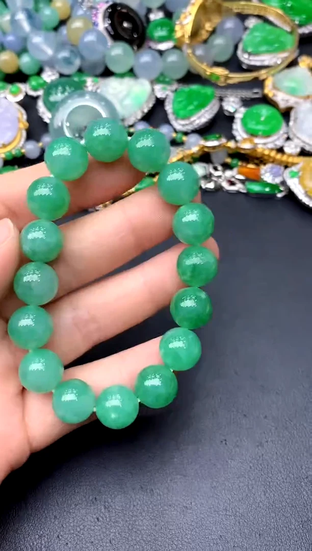 未镶嵌手串翡翠191-中国好珍宝