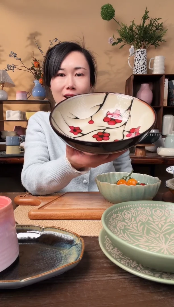 7.9英寸梅花碗微瑕