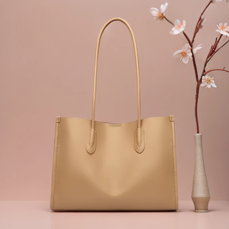 女包腋下包真皮托特包韩版时尚头层牛皮通勤单肩包女士大容量包包