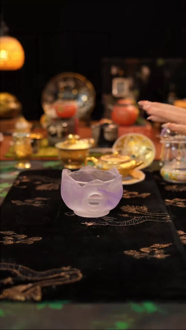 紫色温茶炉子·····