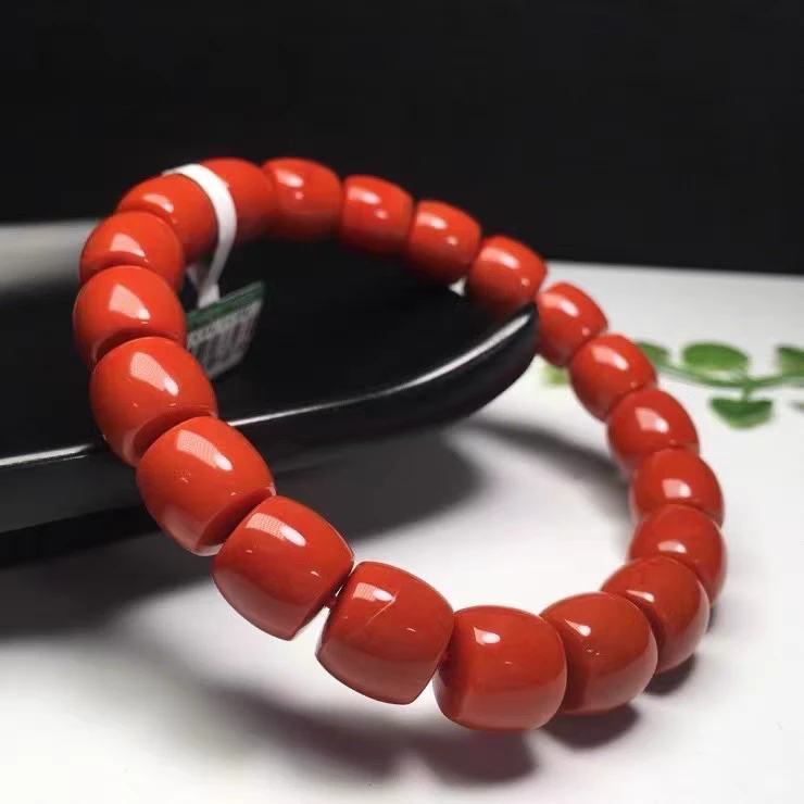 A49卡10mm精品红色直切手串