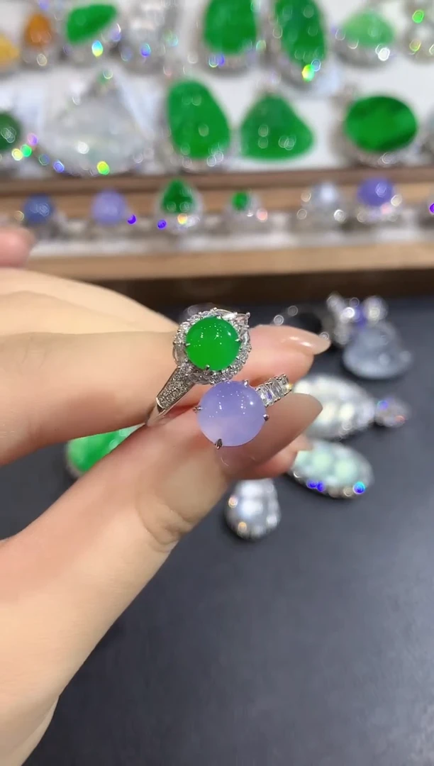 颈饰18K金镶嵌翡翠169-戒指