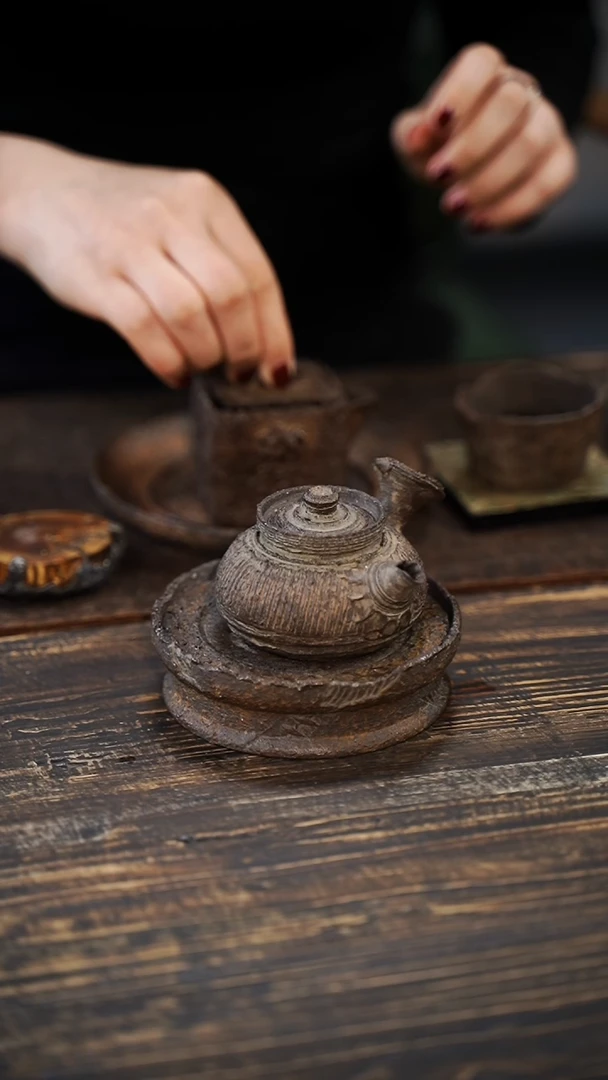 全手工制作  南蛮侧把壶100cc