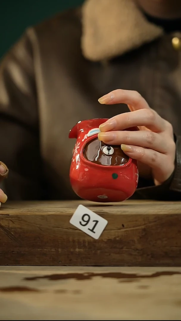 【闪购商品】瓷片手绘公道杯/设计师 xudu 款