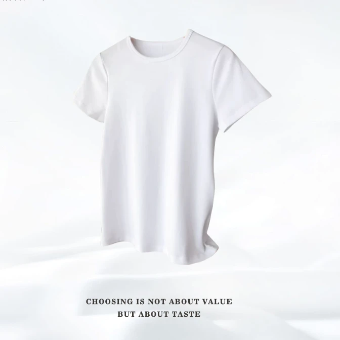 【万年青】T恤短袖十字立体极简百搭时尚SC-7112