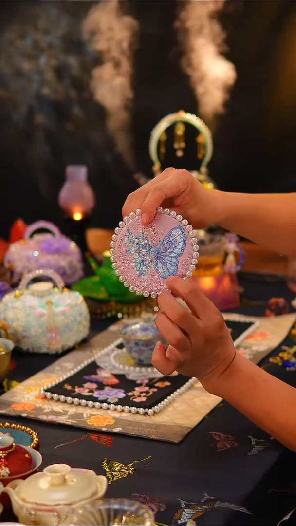 003杯垫杯垫杯垫11.5cm*蝴蝶