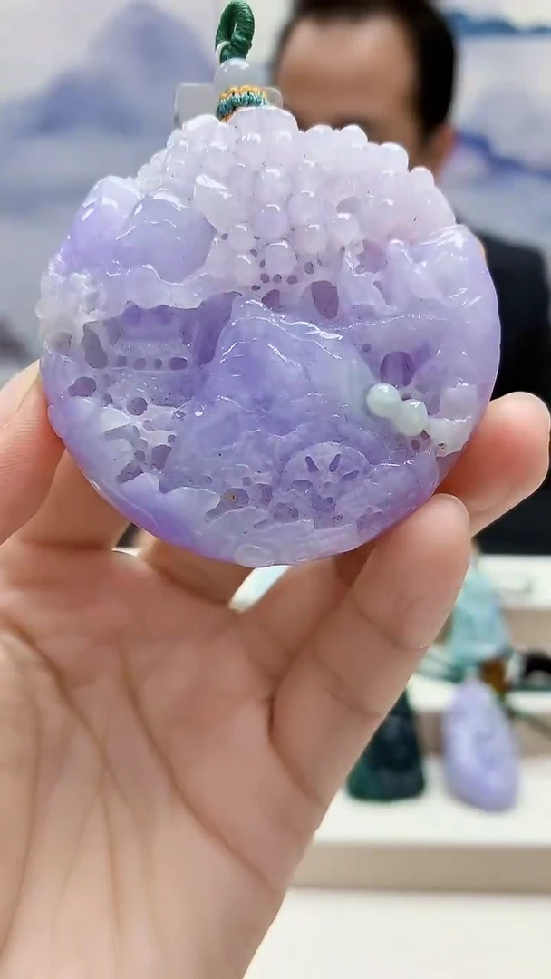 未镶嵌定制翡翠4957lr-毛货挂件45