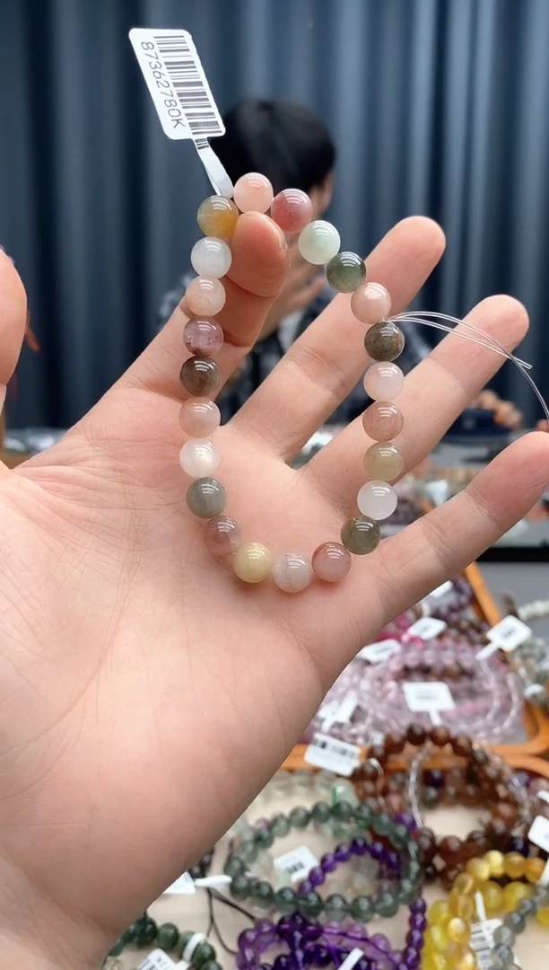 水晶手链未镶嵌兔毛
