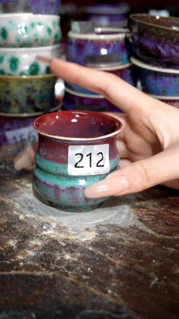 摆件精品窑变钧瓷茶器