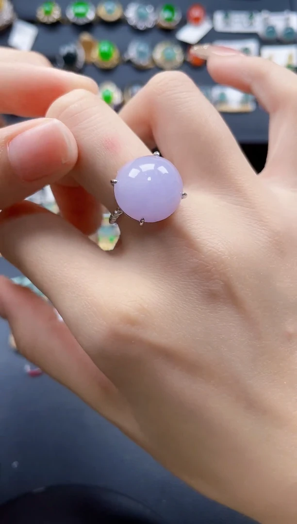 【闪购商品】翡翠戒指银S925镶嵌546747