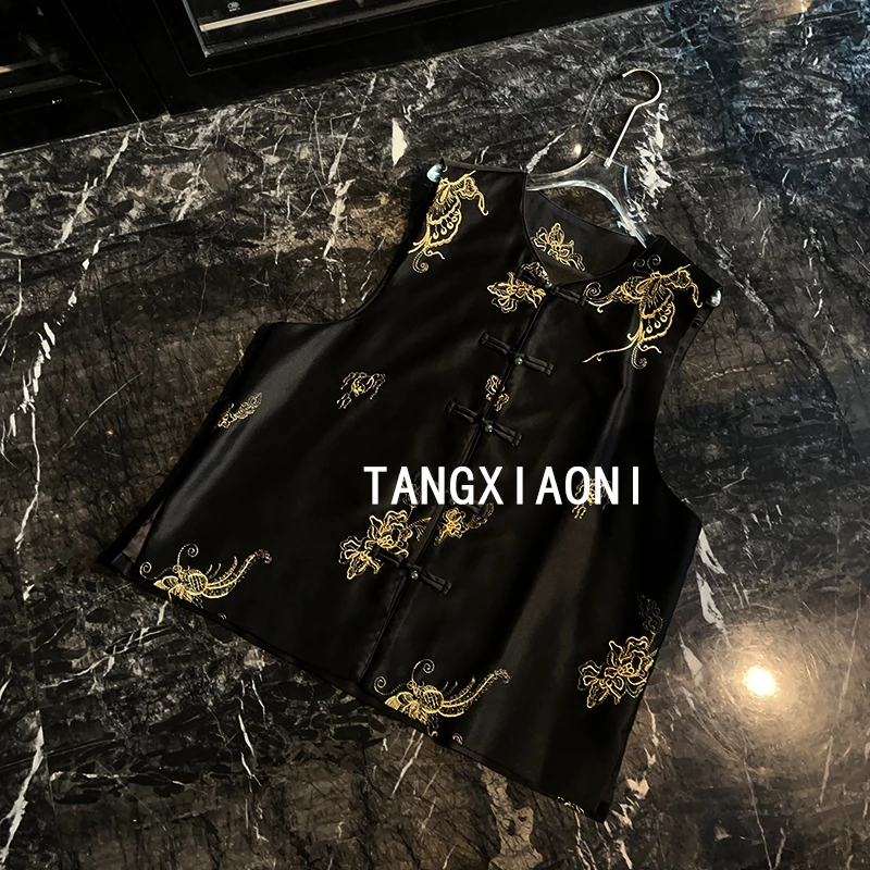 【鎏金绣蝶】重磅刺绣马甲