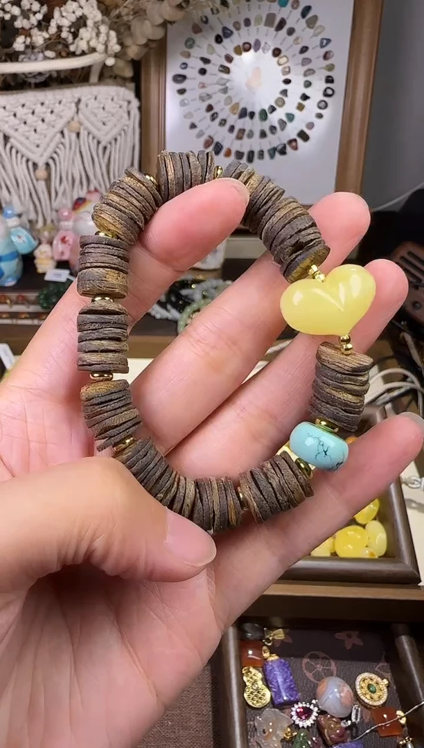 天然辰砂沉香手链