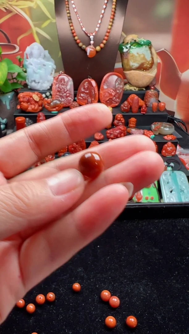 未镶嵌单珠南红玛瑙11mm单珠