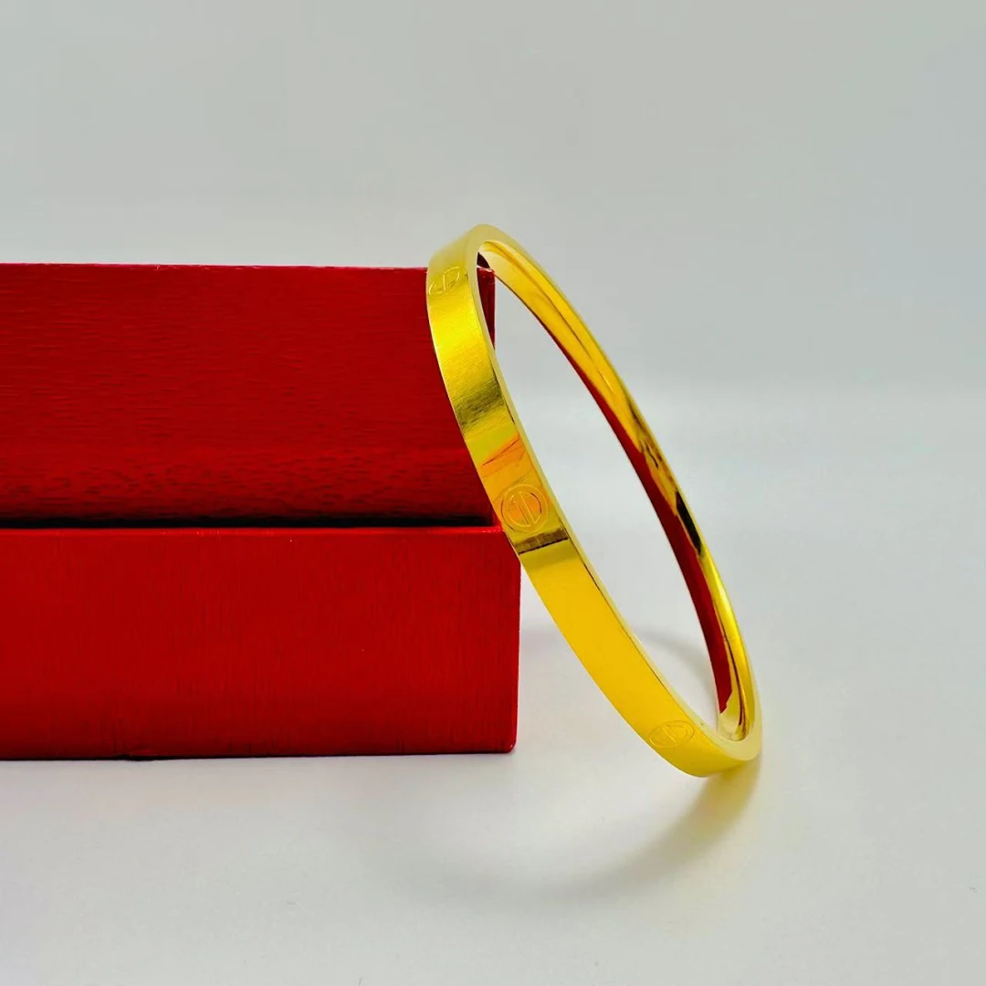 足银手镯 卡家手镯 手工实心精美